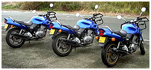 les 3 motos 500 cb de Ouice Auto Ecole